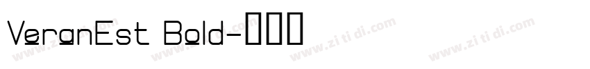 VeranEst Bold字体转换
